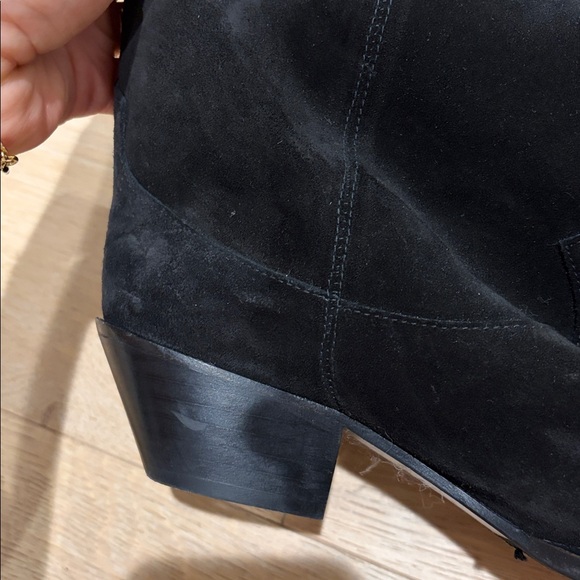 EUC Freda Salvador Loretta Western Boot in Black Suede Sz 10.5 - Picture 4 of 10